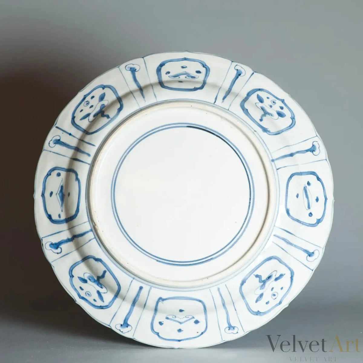 Plato Kraak Ming en Azul Cobalto | Periodo Wanli, 1600