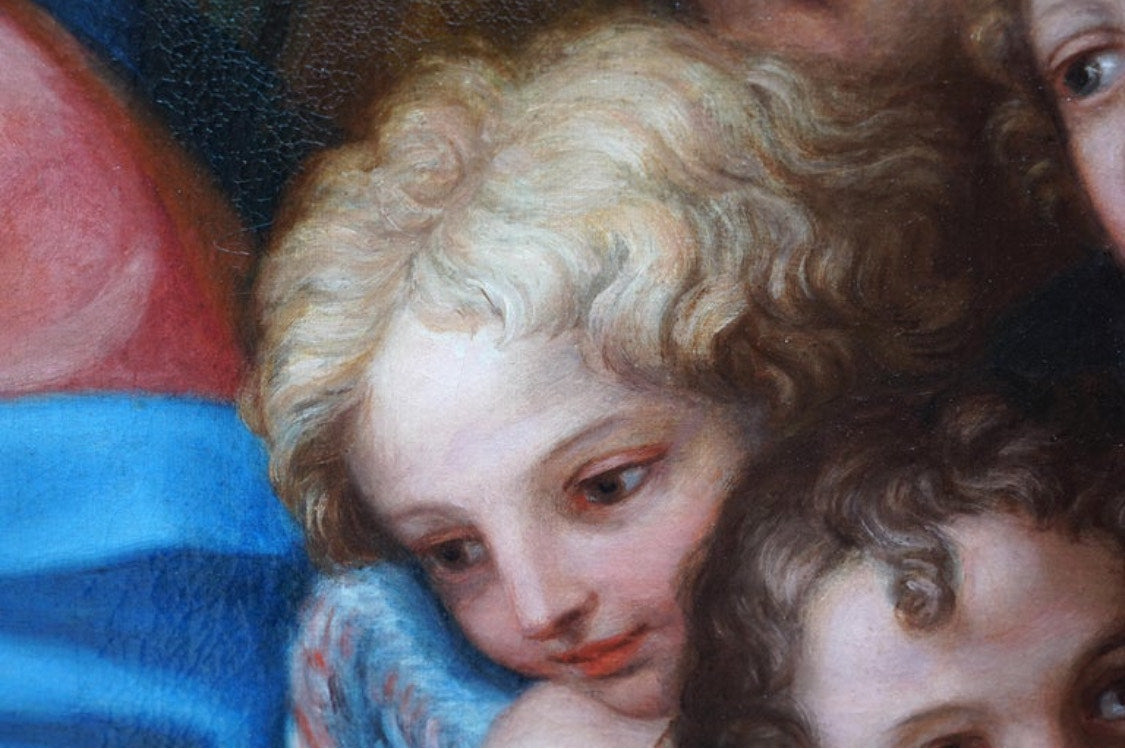 Giuseppe Bartolomeo Chiari. La Virgen y el Niño con Santa Catalina y Putti, 1684