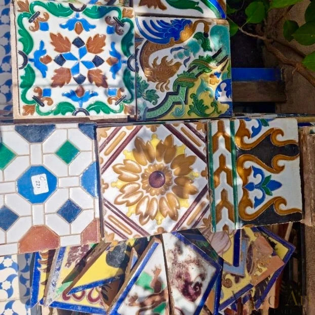 Antiguos Azulejos Sevillanos del Taller de Mensaque Ramos Rejano