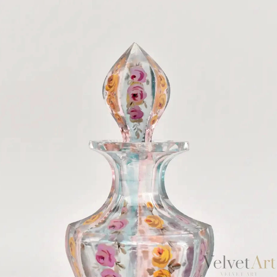 Frasco de Perfume de Bohemian Moser Esmaltado, 1840 – vista 3 de 5