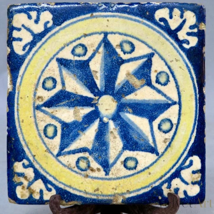 Azulejo de Talavera Esmaltado | Finales del Siglo XVI