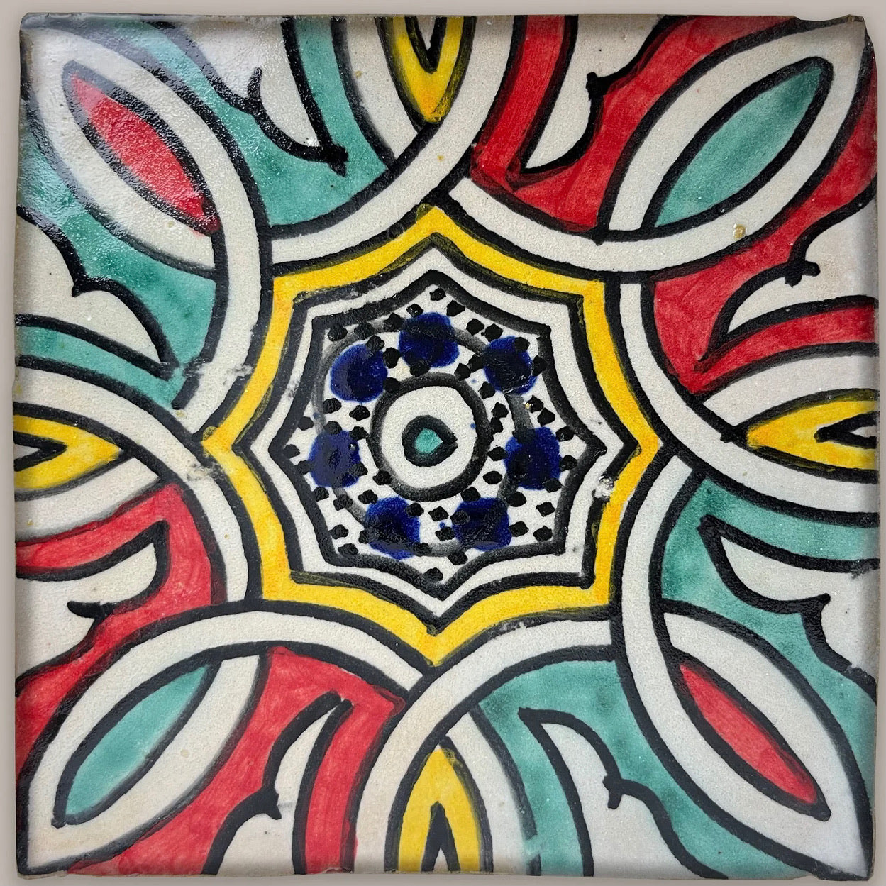 10 azulejos marroquíes artesanales modelo "Fez"