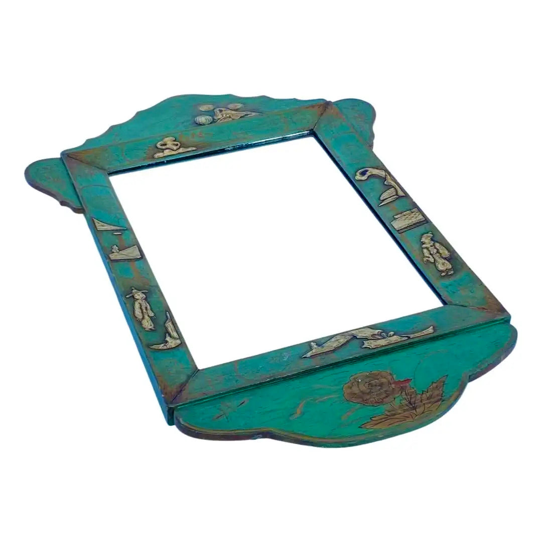 Espejo Inglés Chinoiserie en Relieve, 1900