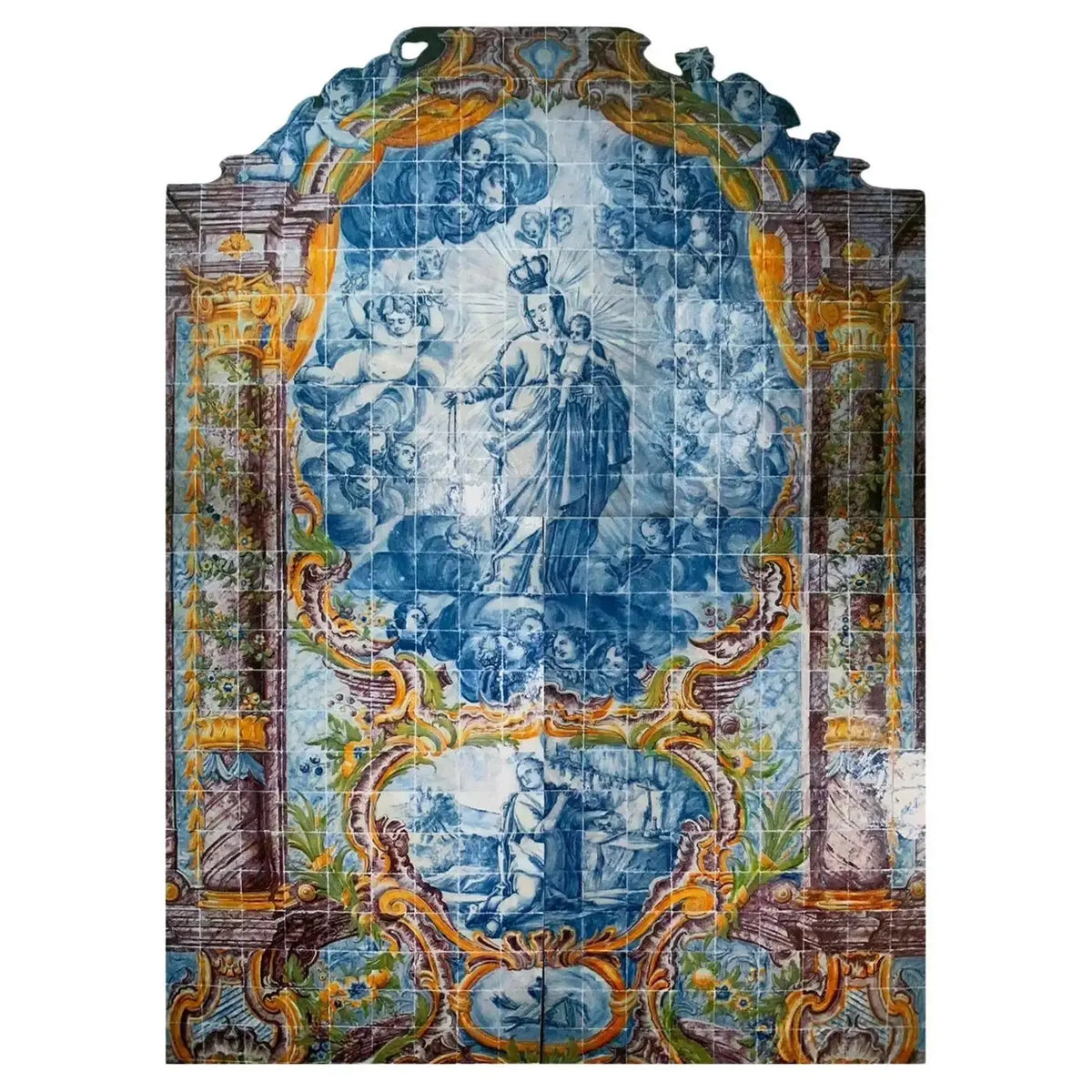 Panel de Azulejos Portugués del Siglo XVIII | "Ángeles"