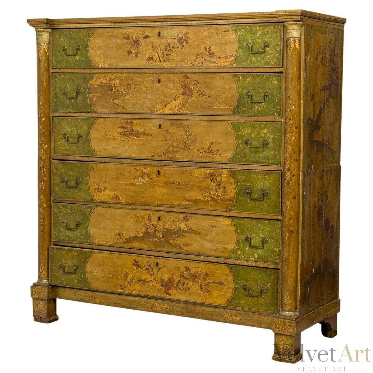 Cómoda Chinoiserie Victoriana Francesa de 1850