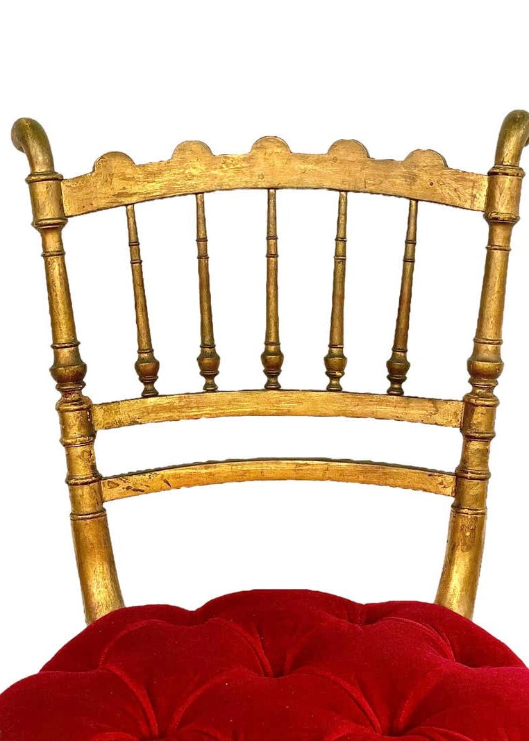 Sillas de Ópera en Madera Dorada | Francia | 1880