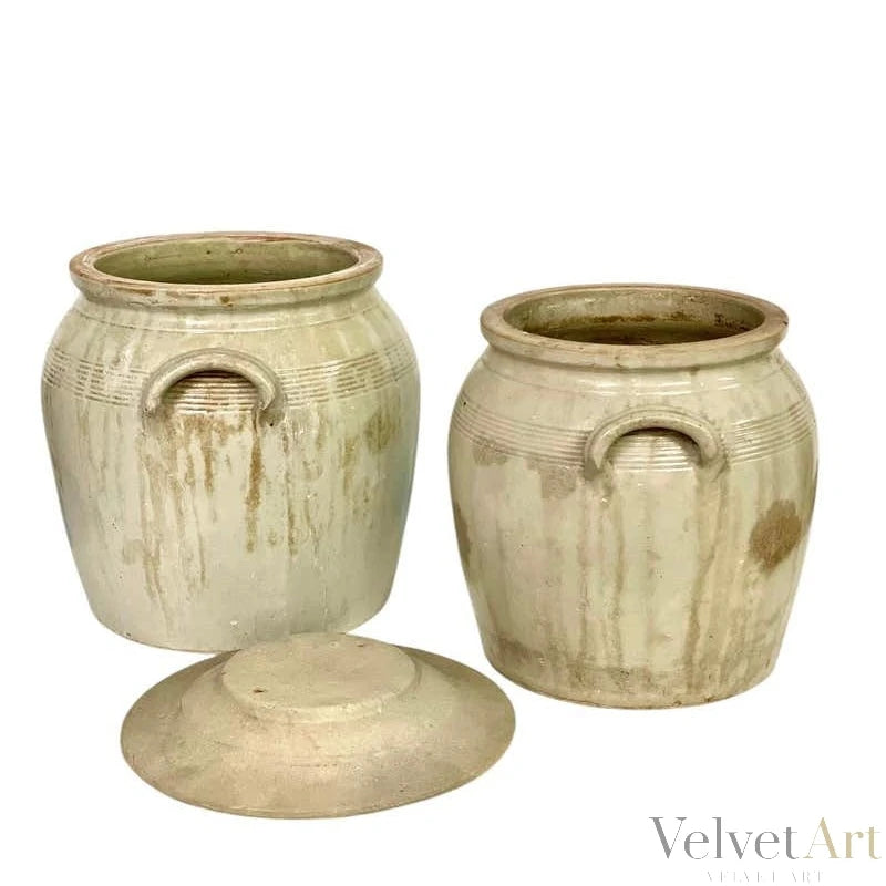 Ollas de Terracota Francesa Vidriada del Siglo XIX – vista 4 de 9