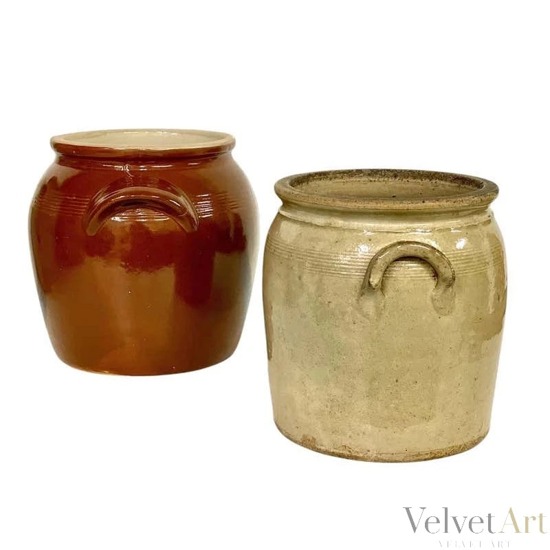Ollas de Terracota Francesa Vidriada del Siglo XIX – vista 6 de 9