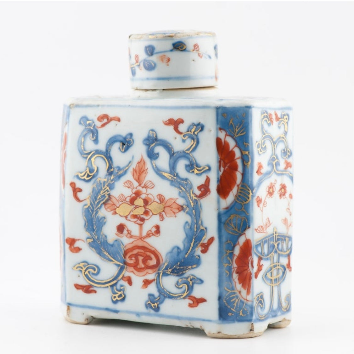 Bote de Té | Porcelana China Imari | Periodo Kangxi | China, 1690