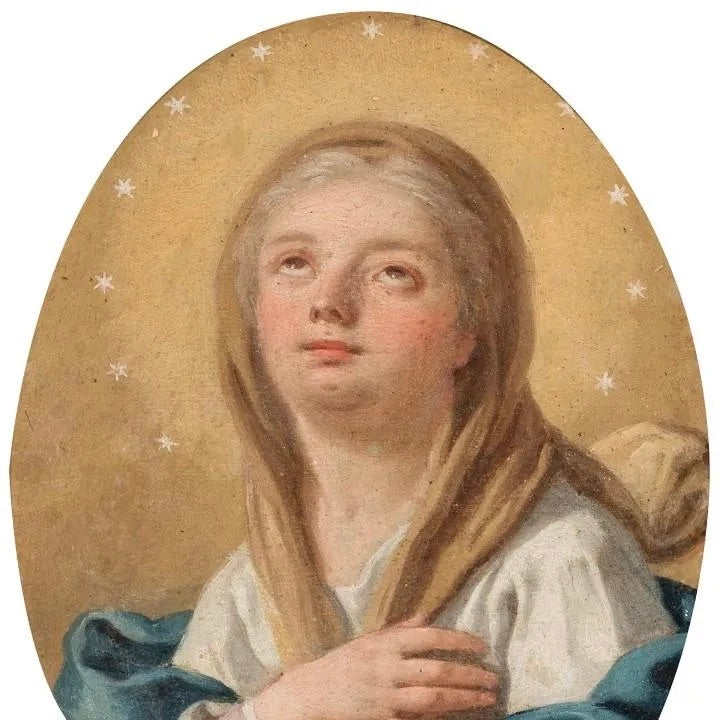 Francesco De Mura | "Inmaculada Concepción" | Óleo sobre Cobre, 1750