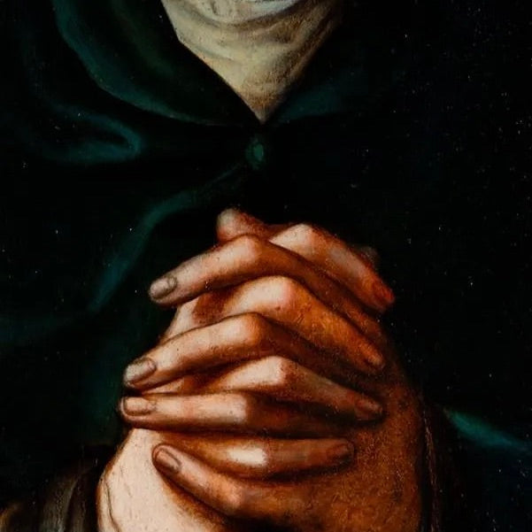 Luis de Morales, “El Divino”: Virgen Dolorosa, Óleo sobre Tabla Siglo XVI