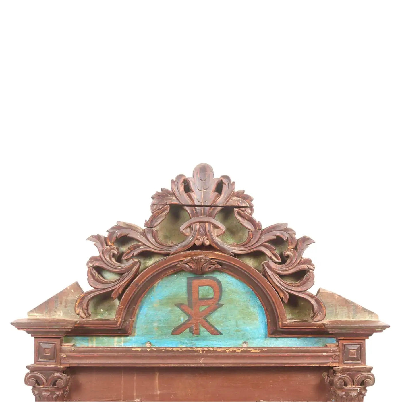 Altar Indoportugués de Goa del Siglo XVIII | Símbolo Eucarístico Central