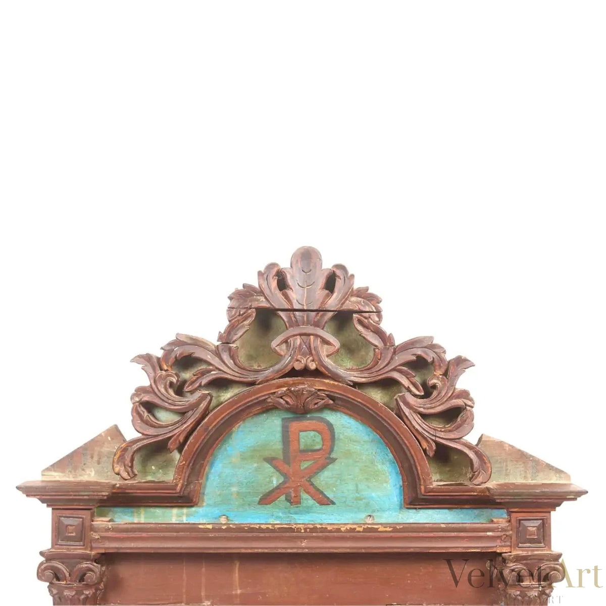 Altar Indoportugués de Goa del Siglo XVIII | Símbolo Eucarístico Central