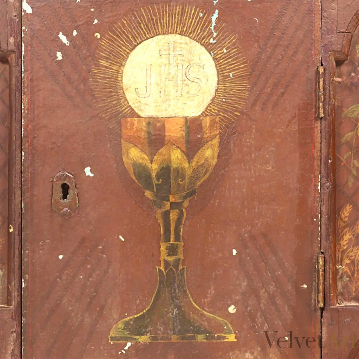 Altar Indoportugués de Goa del Siglo XVIII | Símbolo Eucarístico Central