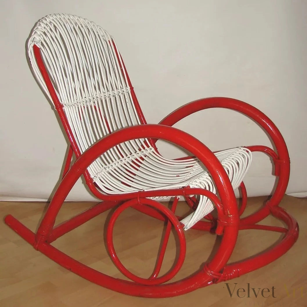 Mecedora de Ratán Rohé Noordwolde, Holanda, 1970 – vista 4 de 6