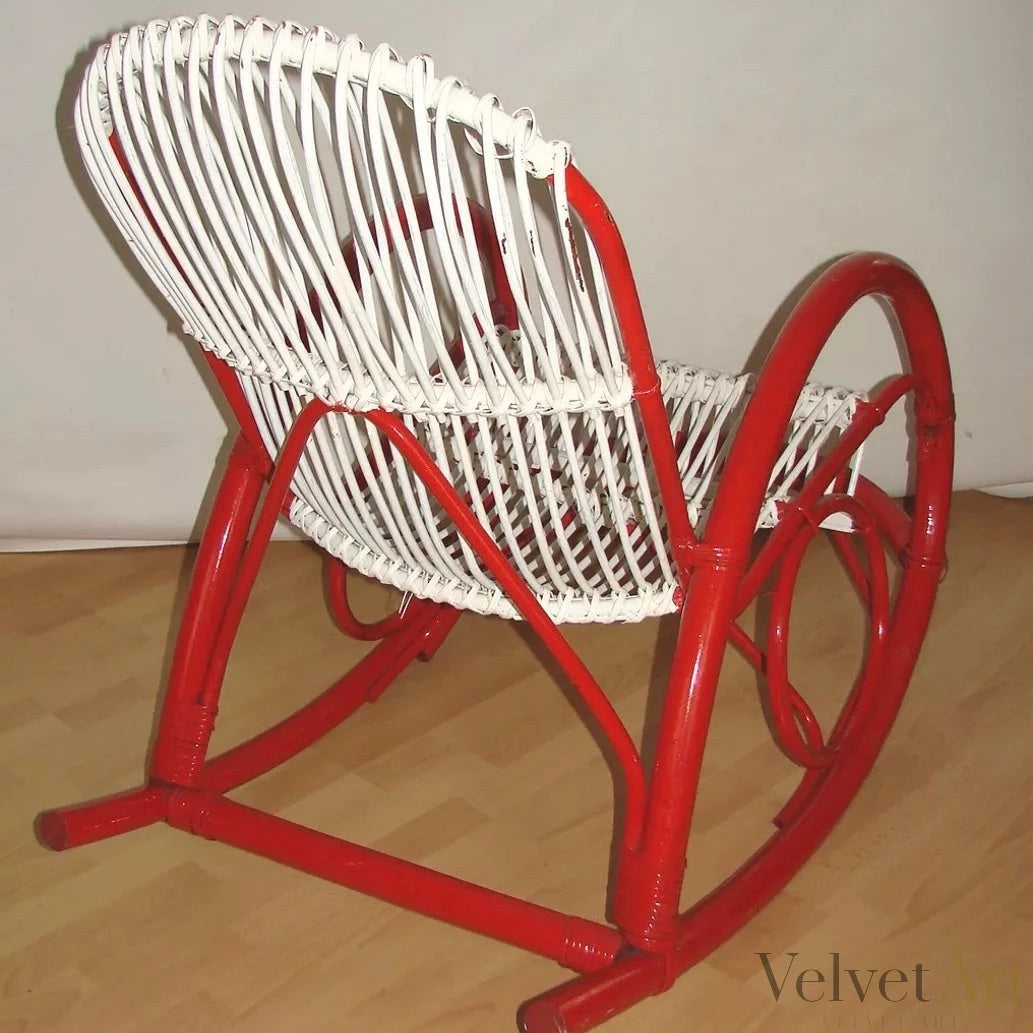 Mecedora de Ratán Rohé Noordwolde, Holanda, 1970 – vista 6 de 6