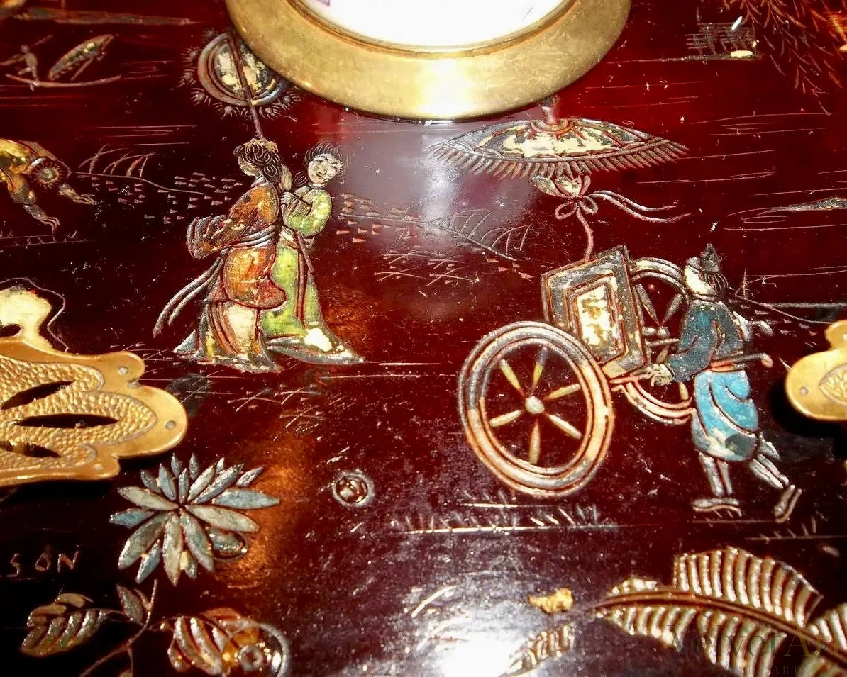 Tintero Chinoiserie Lacado Estilo Luis XV, 1860 – vista 3 de 8