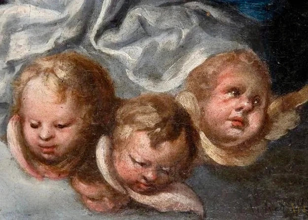 Bernardo Germán Llorente (Sevilla, 1680-1759) | Coronación de la Virgen por la Santísima Trinidad