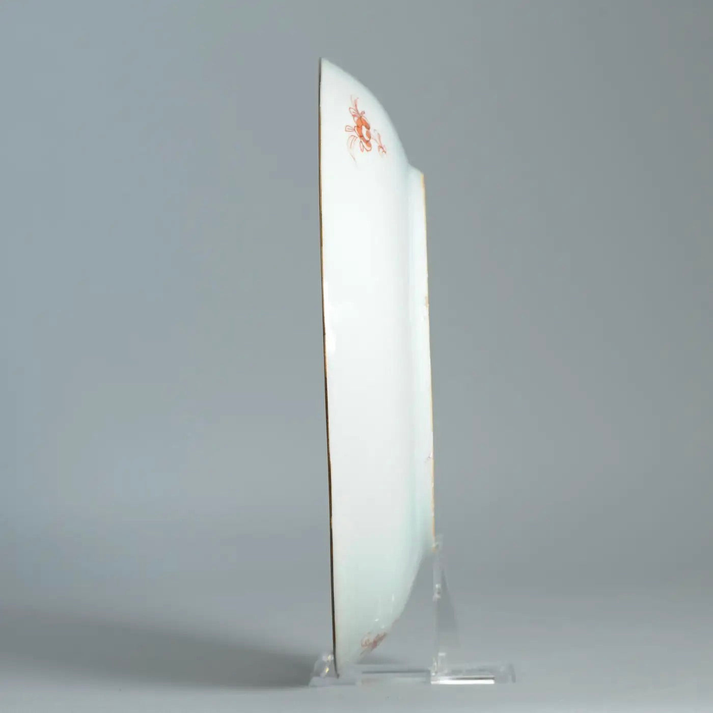 Plato de Porcelana China Yongzheng | Famille Rose, Siglo XVIII