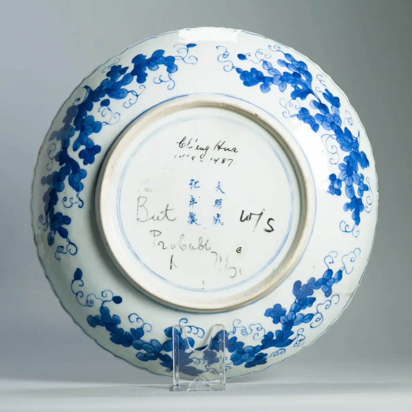 Plato de Porcelana China Qing, Siglo XVIII | La Leyenda del Pez y el Dragón