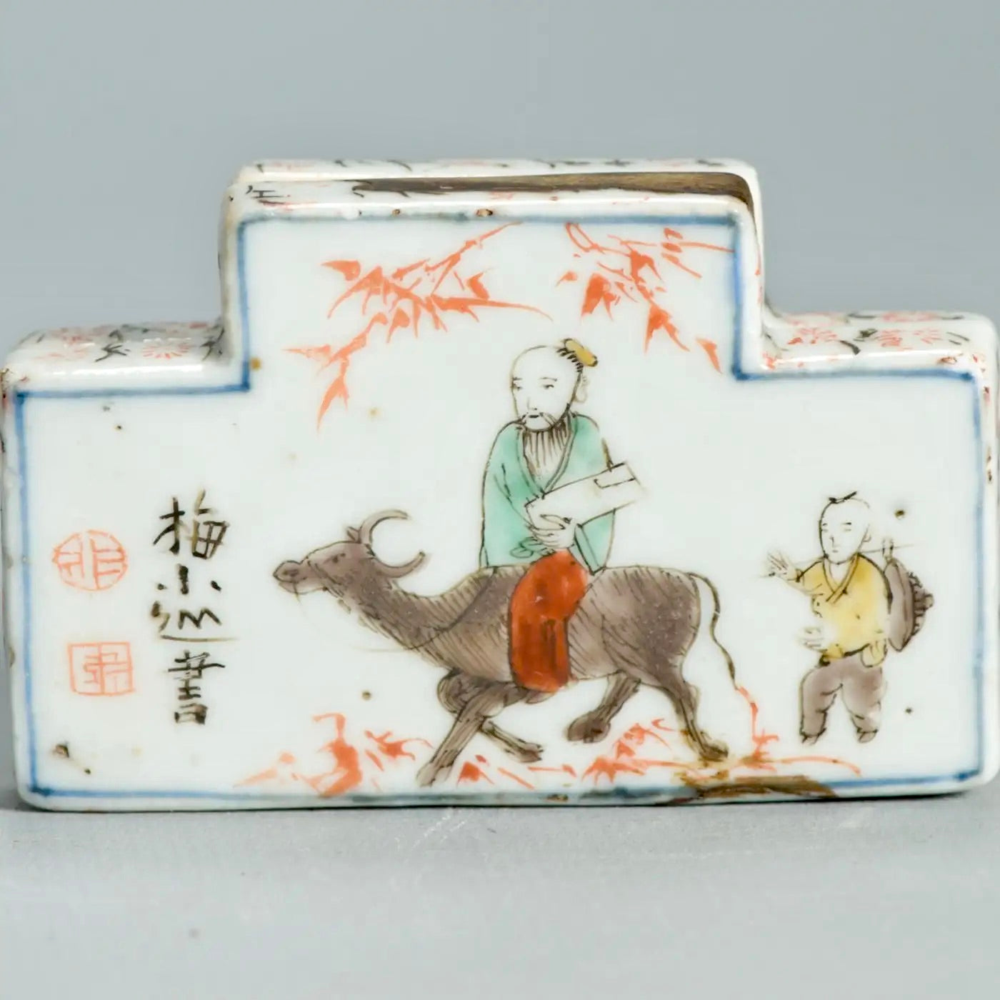 Recipiente para Incienso Wucai / Ko-Akae del Periodo Ming