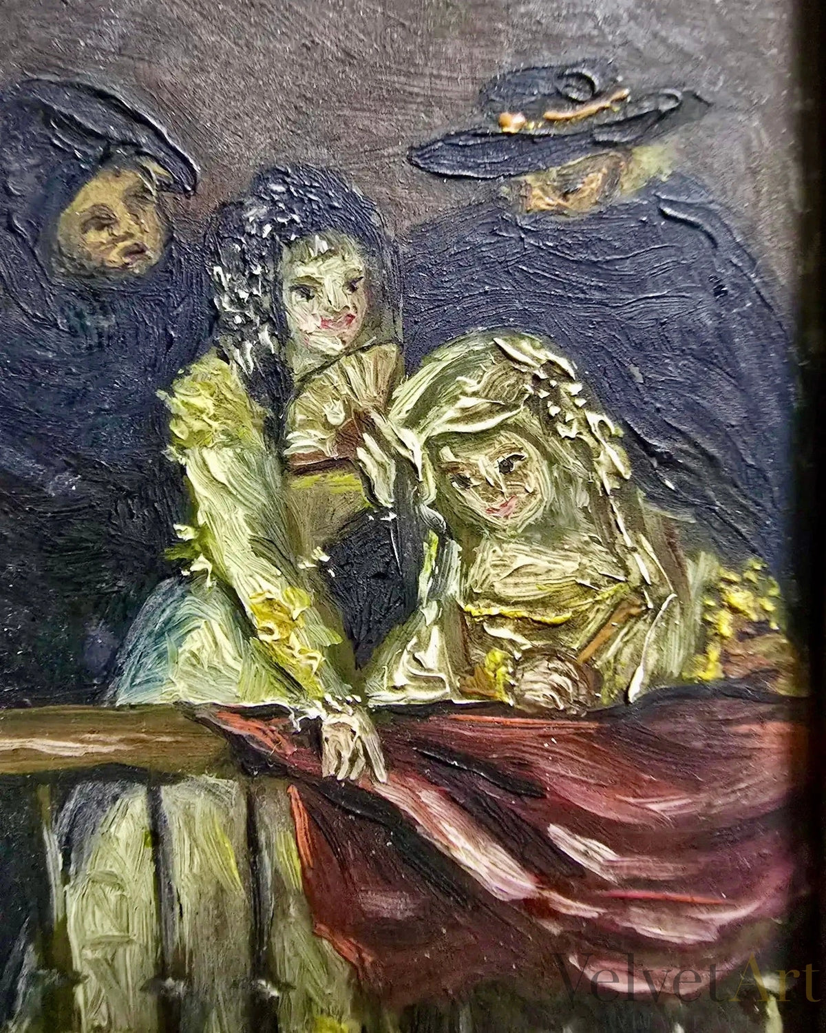 Goya | "Escena Española con Figuras en un Balcón" | Óleo Sobre Cobre, 1800