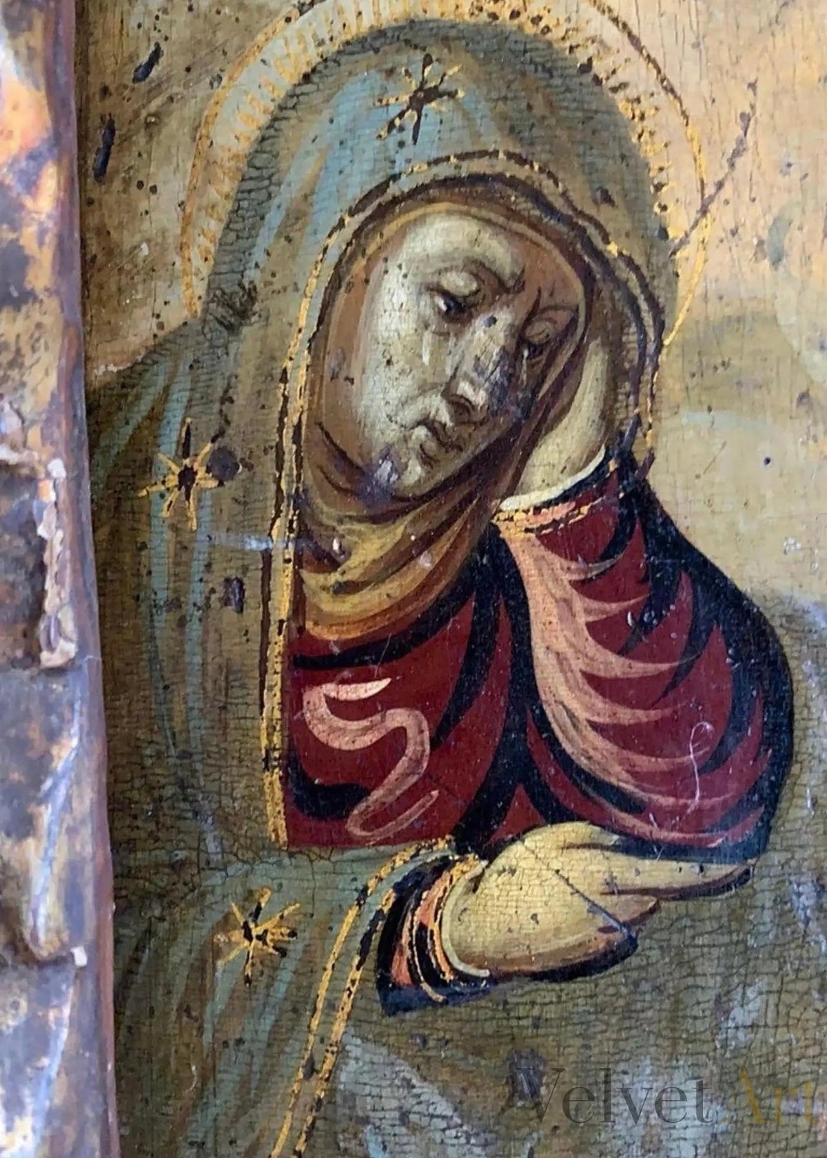 Escuela Italiana del Siglo XVI | “Cristo Crucificado con la Virgen, San Juan y María Magdalena”