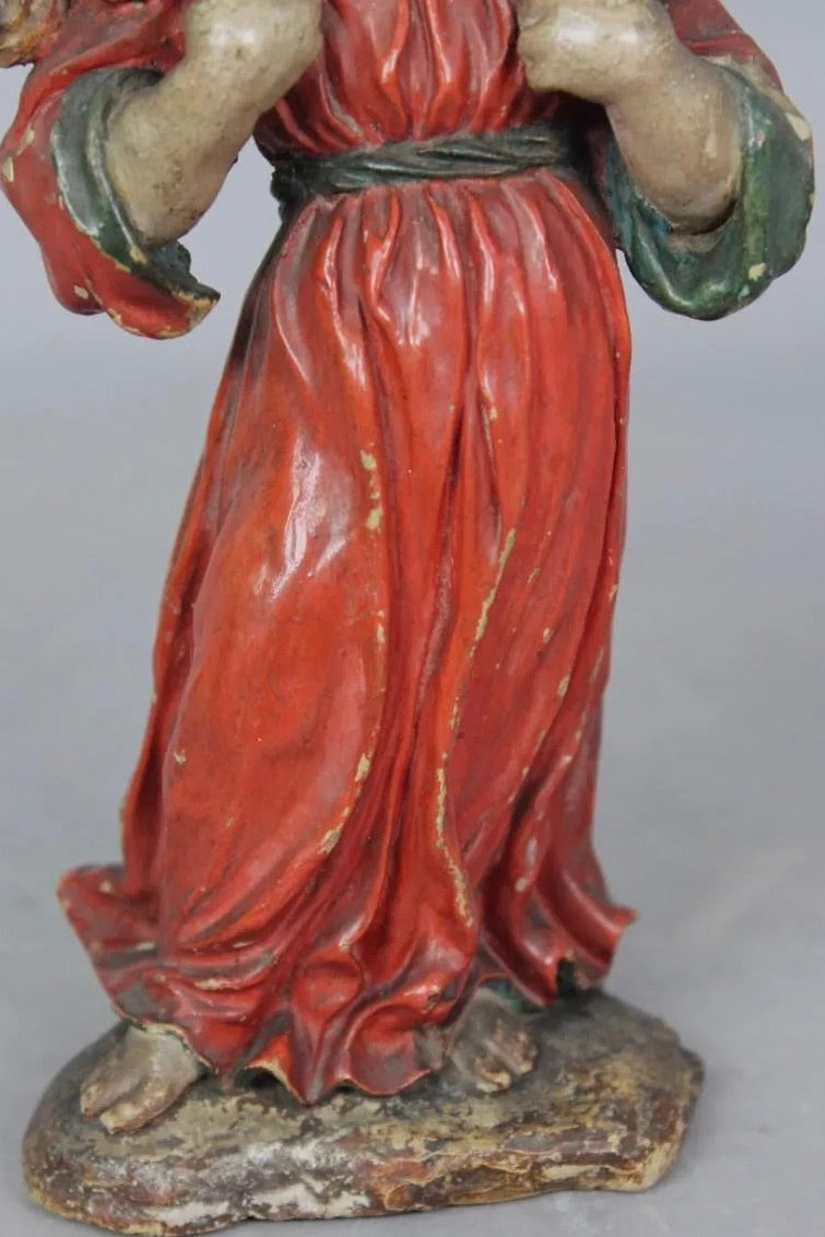 Círculo de José Risueño (Granada, siglo XVIII) | “Niño Jesús como Buen Pastor”