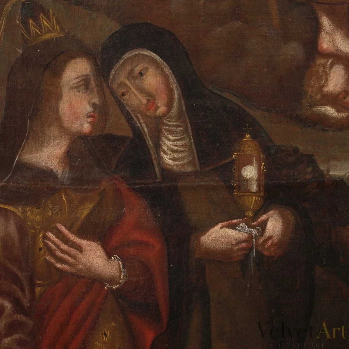 "La Adoración de los Santos" | Pintura Barroca Española Siglo XVIII