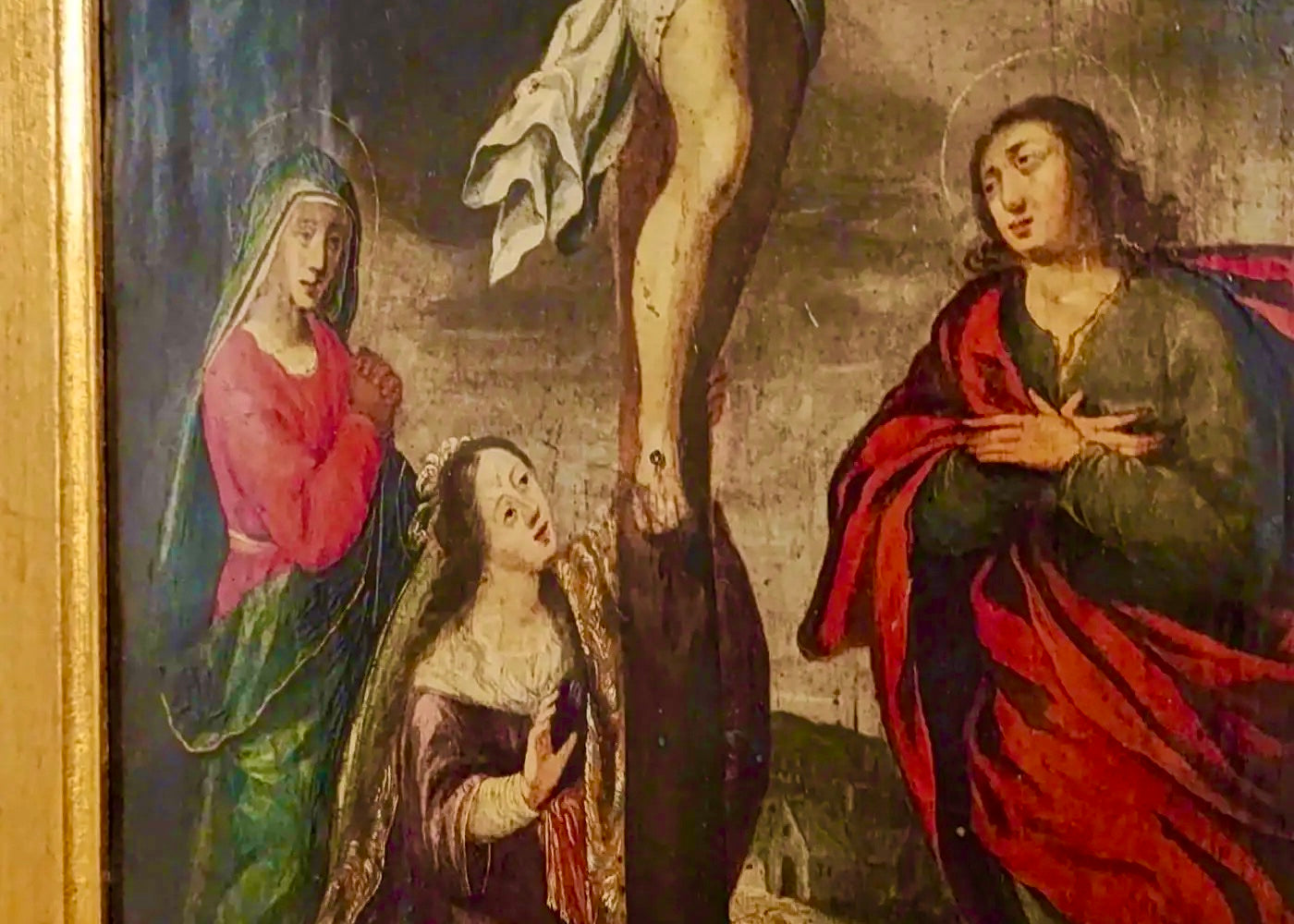 "Crucifixión" | Pintura Barroca Italiana, Siglo XVII | Óleo sobre Cobre