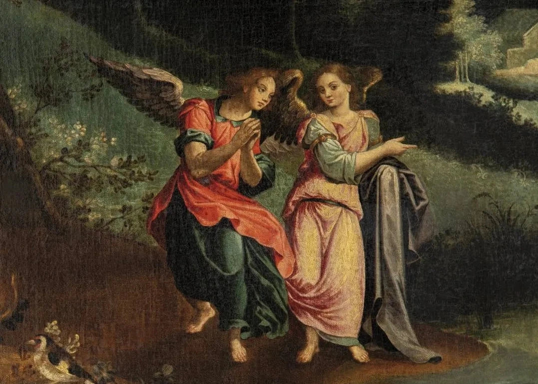 "Bautismo de Cristo" | Escuela Toledana, Principios Siglo XVII | Óleo sobre Lienzo
