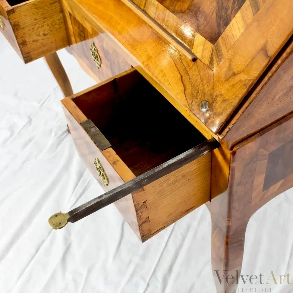 Secretaire Francés Barroco Estilo Luis XV, Siglo XVIII – vista 6 de 8
