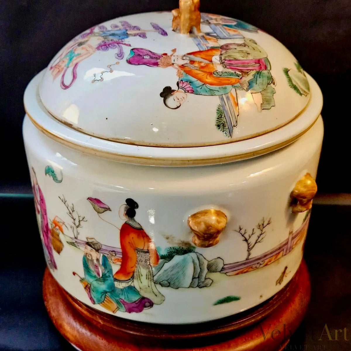 Sopera China Famille Rose, Principios del Siglo XIX – vista 2 de 8
