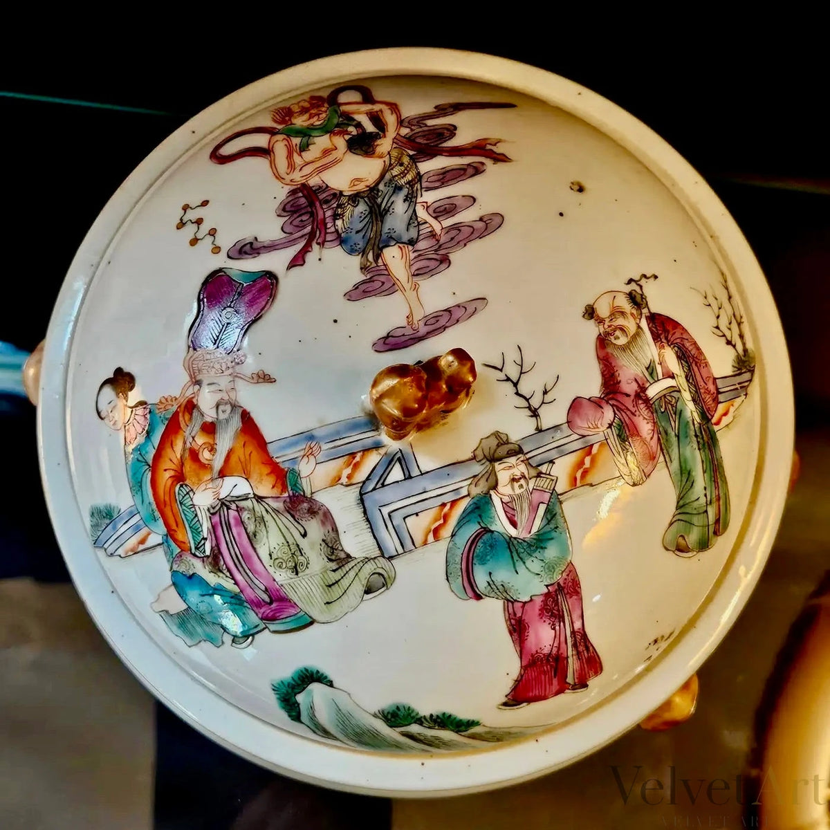 Sopera China Famille Rose, Principios del Siglo XIX – vista 5 de 8