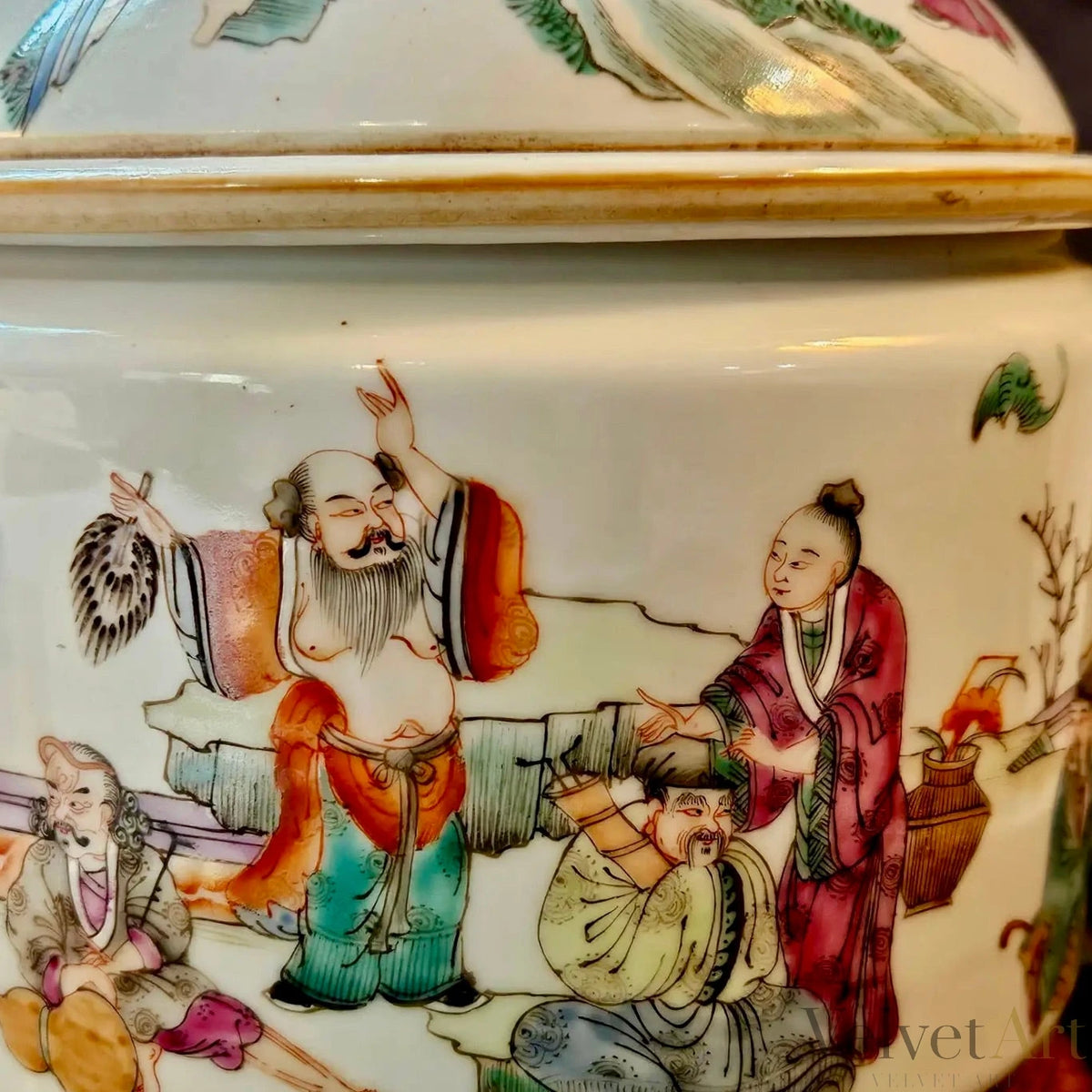 Sopera China Famille Rose, Principios del Siglo XIX – vista 8 de 8