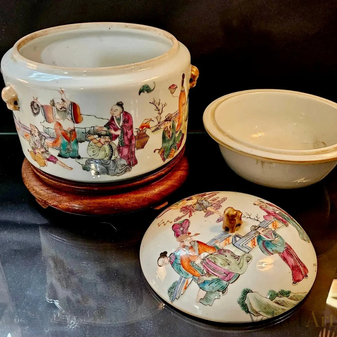 Sopera China Famille Rose, Principios del Siglo XIX – vista 6 de 8