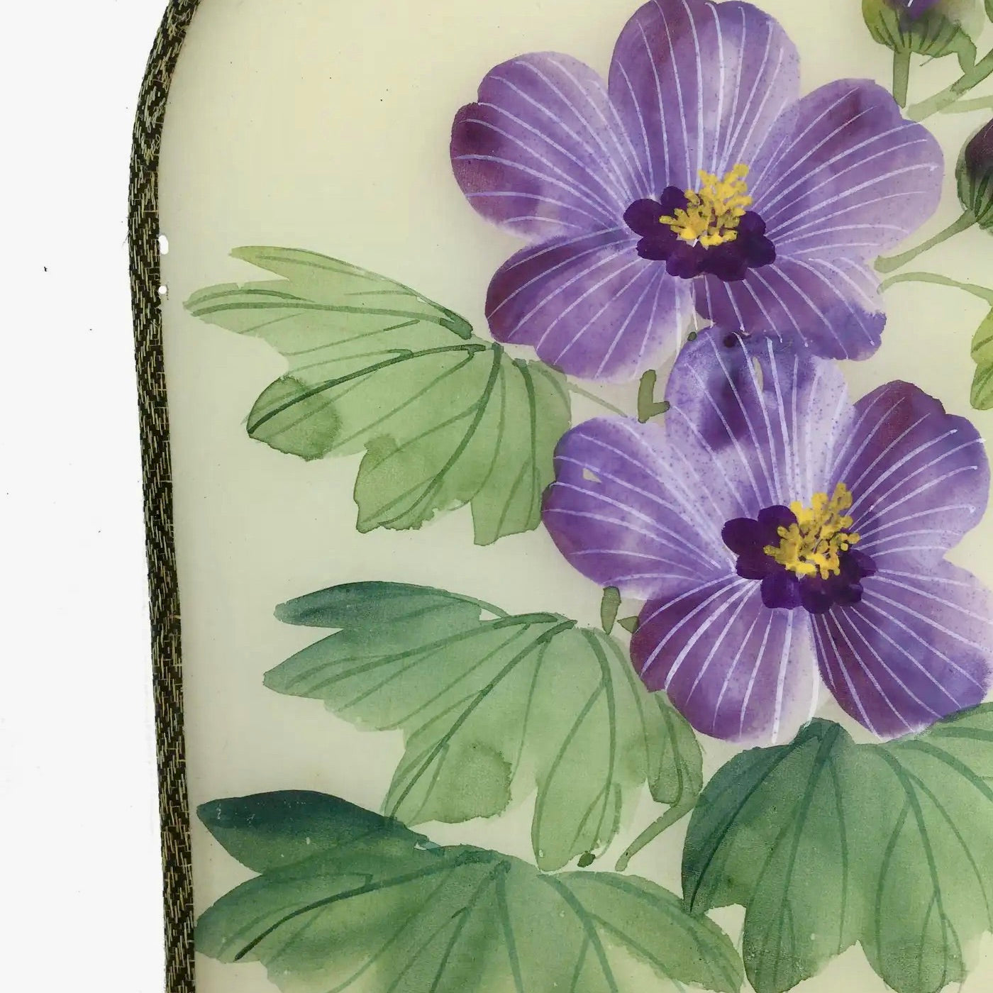 Abanicos Chinos de Seda Pintada a Mano en 1900