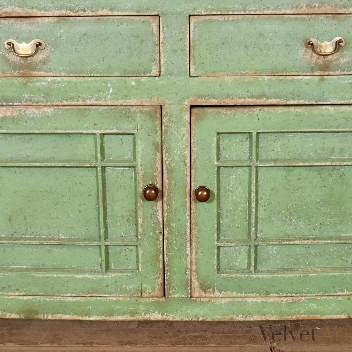 Cómoda Verde de Cocina Inglesa del West Country | Inglaterra, 1840
