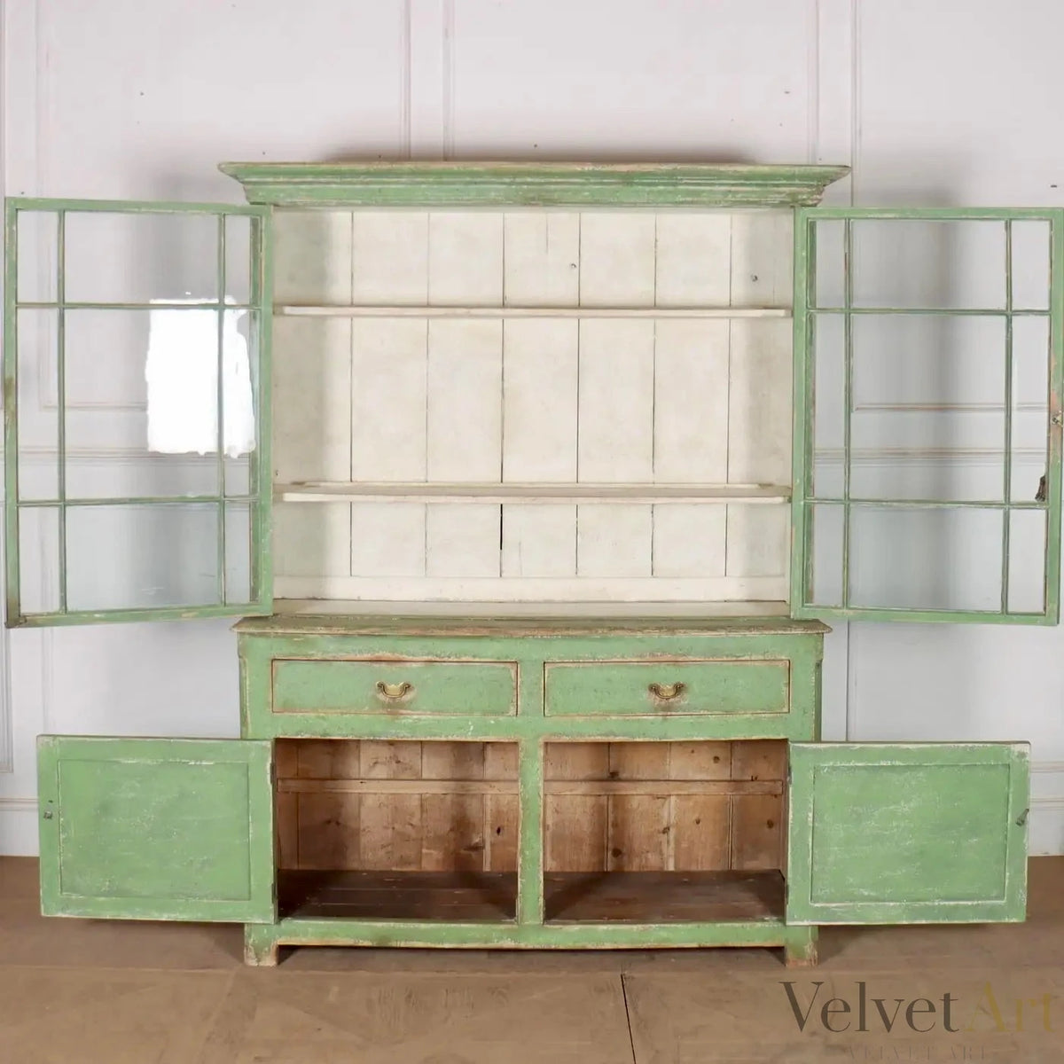 Cómoda Verde de Cocina Inglesa del West Country | Inglaterra, 1840
