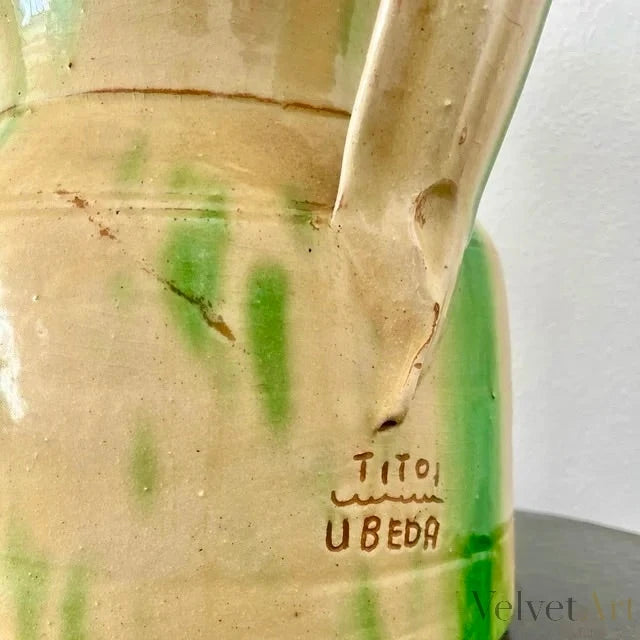 Jarra de Cerámica Tito Úbeda Esmaltada