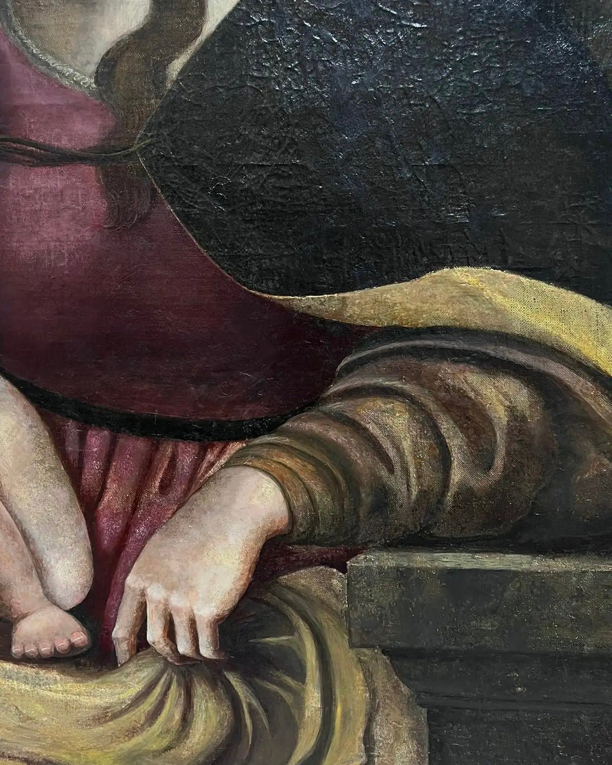 Escuela Flamenca, Siglo XVII | Círculo de Cornelis Van Cleve: "Virgen con el Niño" | Óleo sobre Lienzo