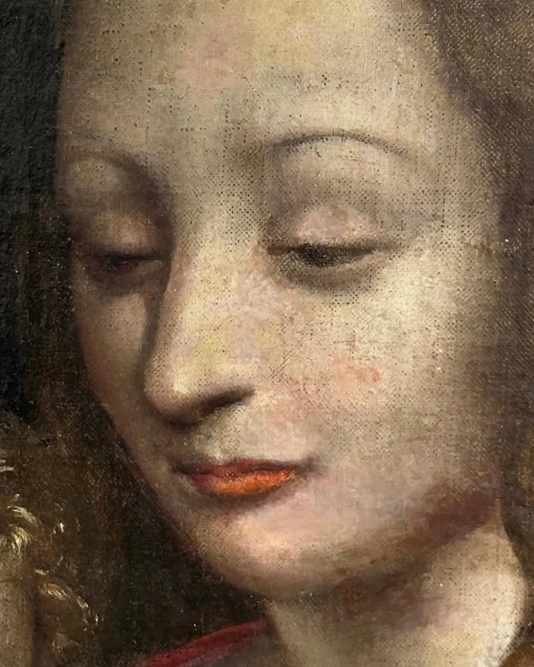 Escuela Flamenca, Siglo XVII | Círculo de Cornelis Van Cleve: "Virgen con el Niño" | Óleo sobre Lienzo
