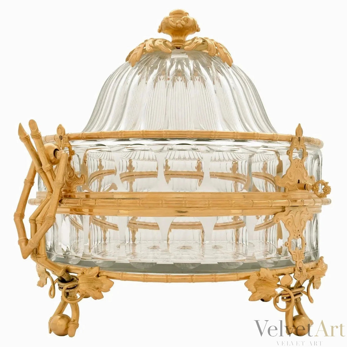 Centro Francés de Ormolu y Cristal del Siglo XIX – vista 2 de 7
