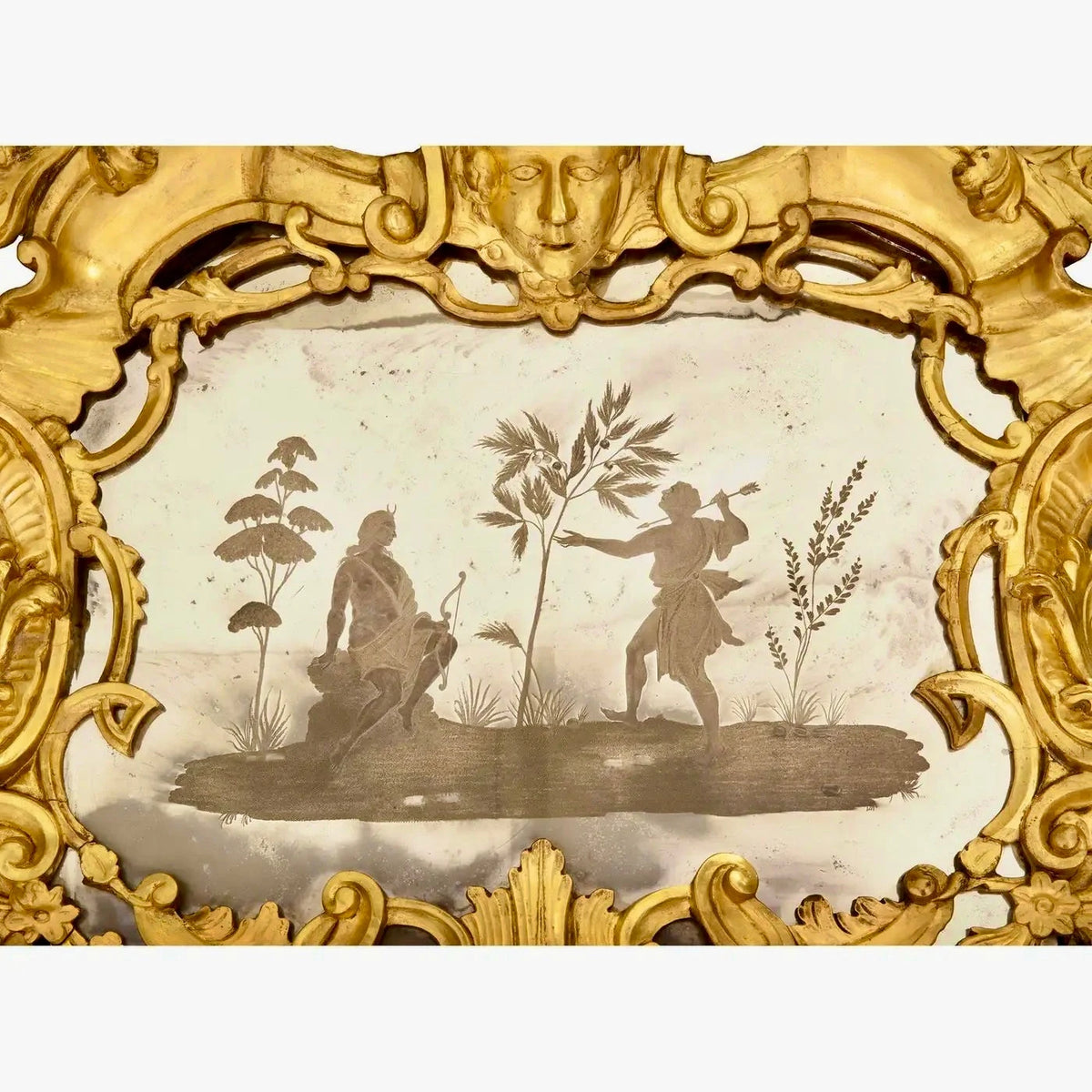 Espejo Barroco Veneciano de Madera Dorada del Siglo XVIII – vista 3 de 7