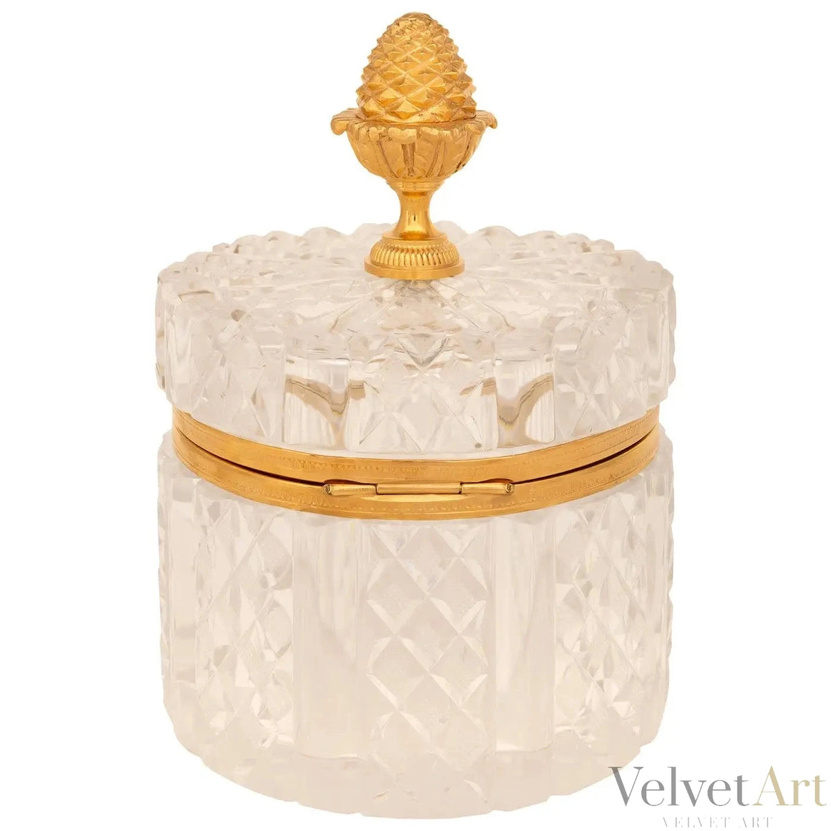 Caja Francesa de Cristal Baccarat y Ormolú del Periodo Charles X, 1830