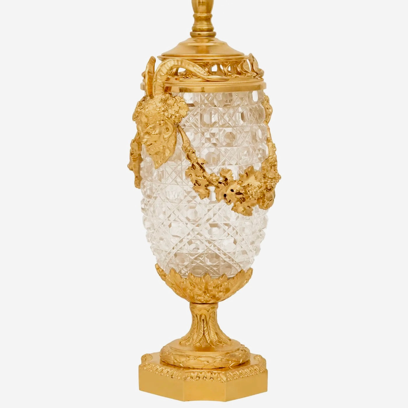 Lámparas Francesas Cristal de Baccarat y Ormolu Estilo Luis XVI de Siglo XIX