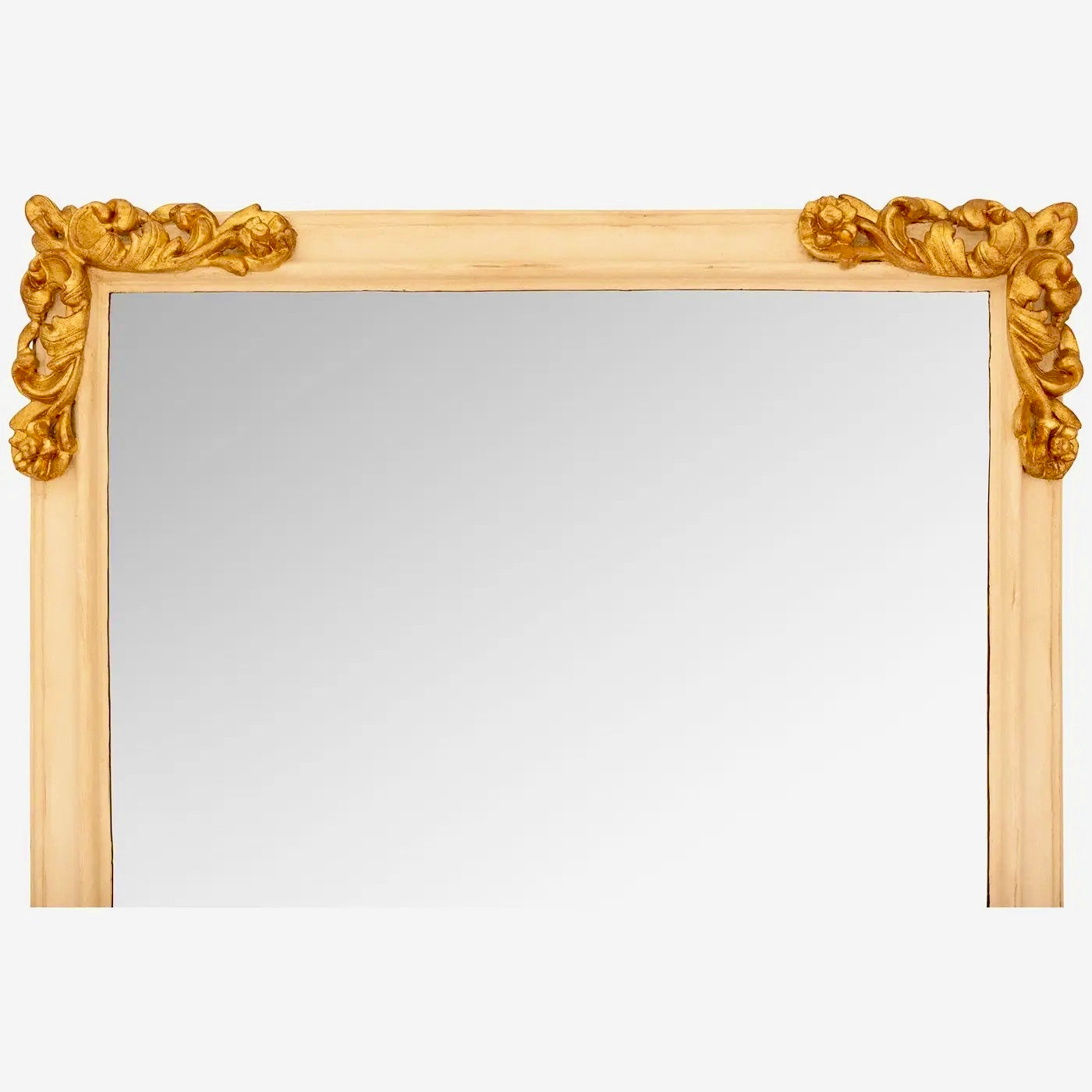 Espejo Dorado Barroco Italiano del Siglo XVIII – Patinado, con Placa Original