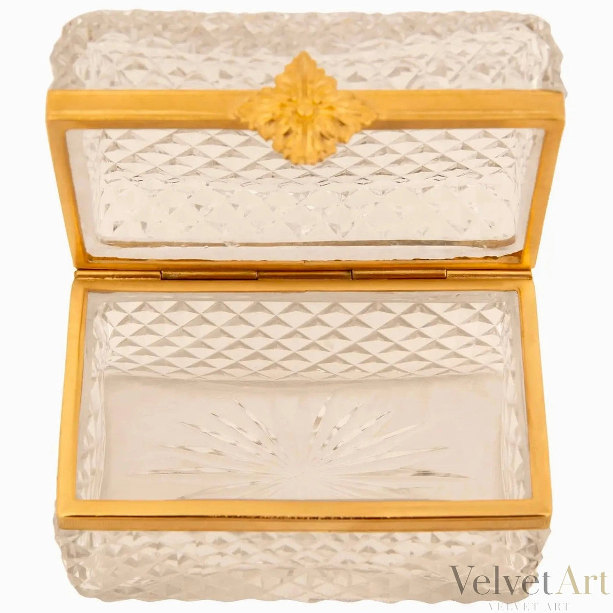 Caja Francesa del Siglo XIX en Cristal de Baccarat y Ormolu, Estilo Luis XVI – vista 2 de 8