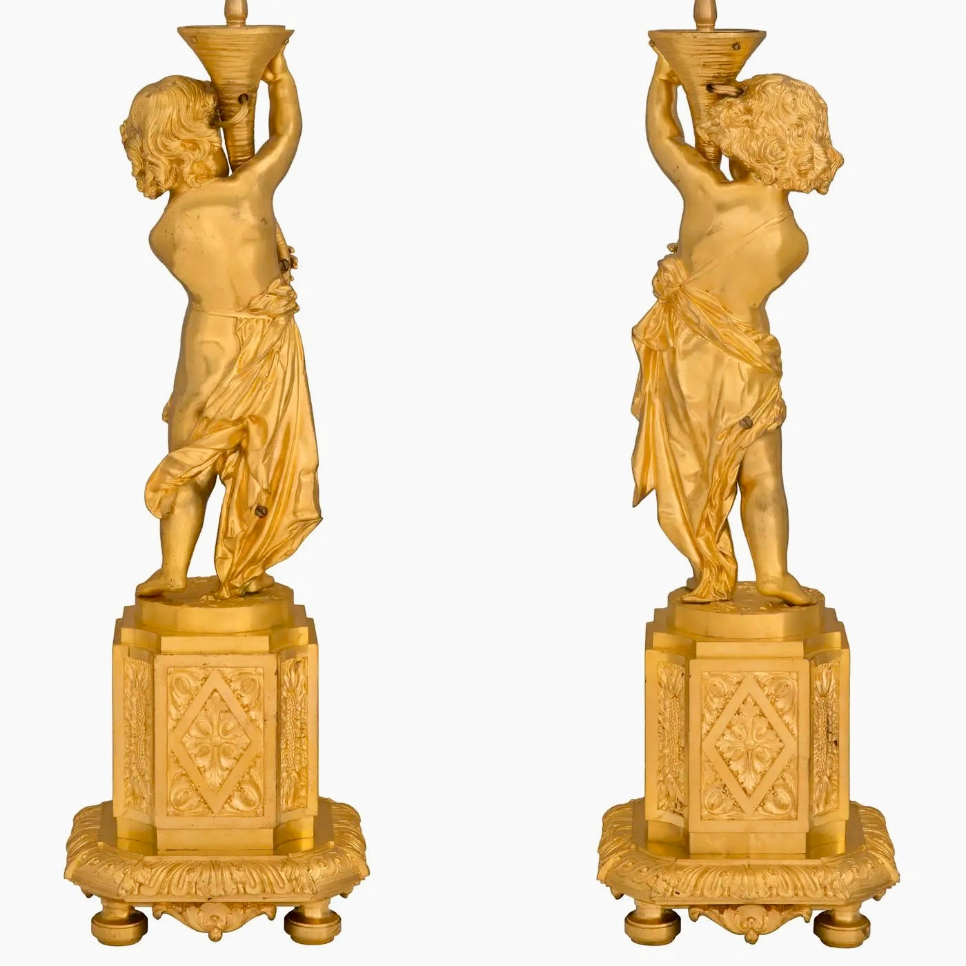 Lámparas Francesas en Ormolu | Estilo Luis XVI, Siglo XIX