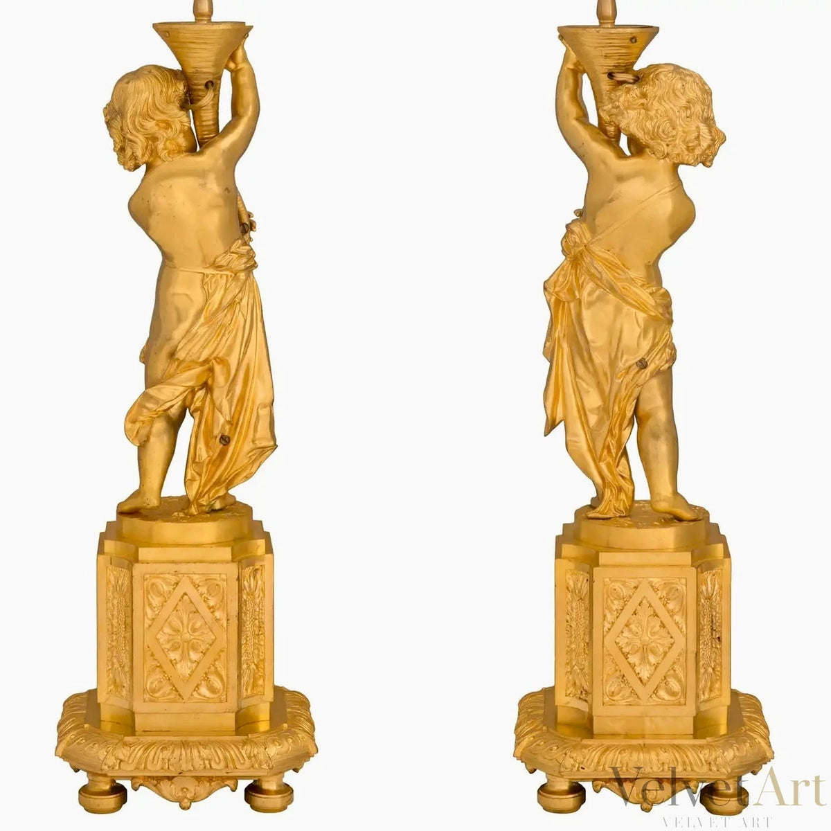 Lámparas Francesas en Ormolu, Estilo Luis XVI, Siglo XIX – vista 2 de 8